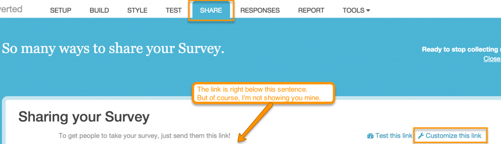 Find your survey link